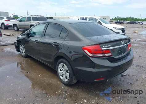 2013 Honda Civic Lx из США, поврежденный, VIN 2HGFB2F56DH596124